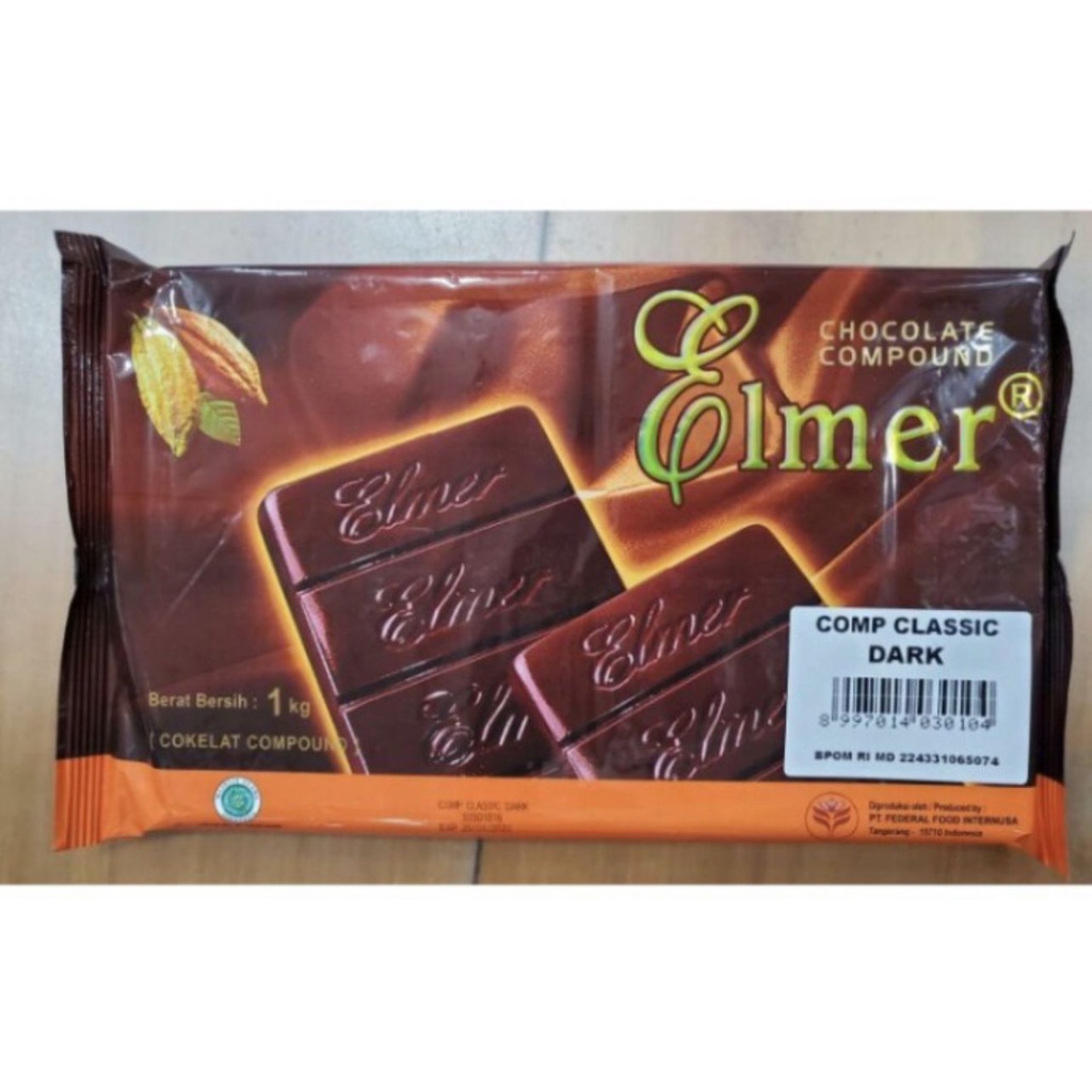 Cokelat Elmer Dark Classic Chocolate 1kg