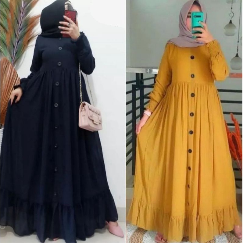 PROMO GAMIS WANITA TERBARU 2021 LEBARAN #anggosae gamis remaja, dewasa, gamis jumbo gamis seragaman pengajian, kondangan, grup dll ready size XS, S, M, L, XL, XXL, XXXL-2