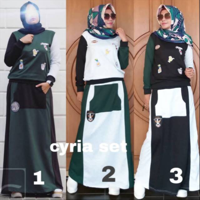 SALE CYRIA SET BLUS DAN ROK