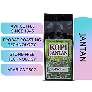 

AWI COFFEE KOPI JANTAN 250g | ARABICA PEABERRY SIDIKALANG | VARIASI: Biji/ BUBUK