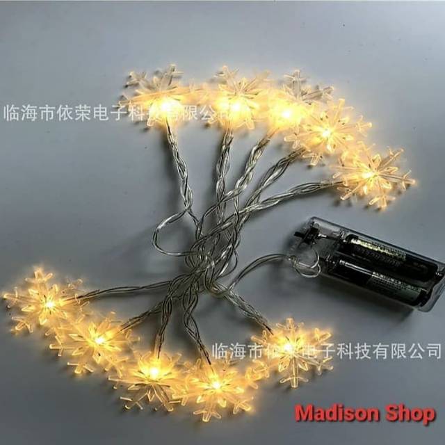 Lampu LED Snowflake Murah Hiasan Pohon Natal  Dekorasi Christmas Light