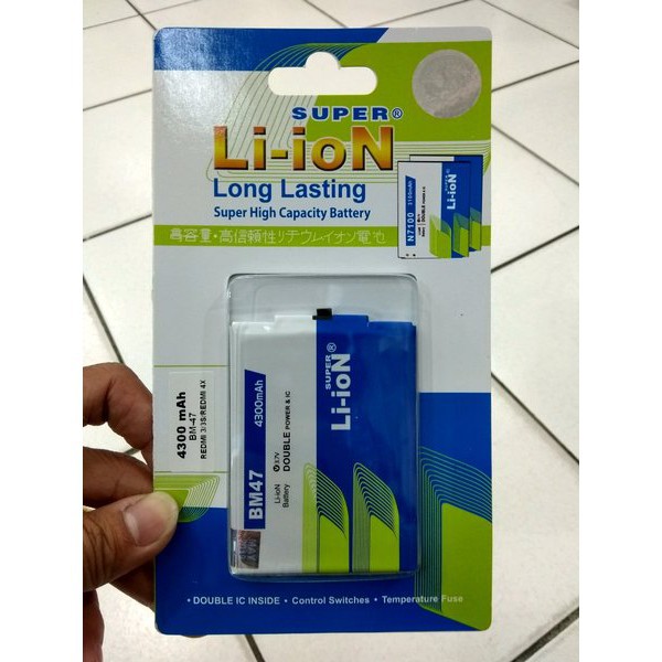 Baterai Double Power Xiaomi Redmi 4x Seri BM-47