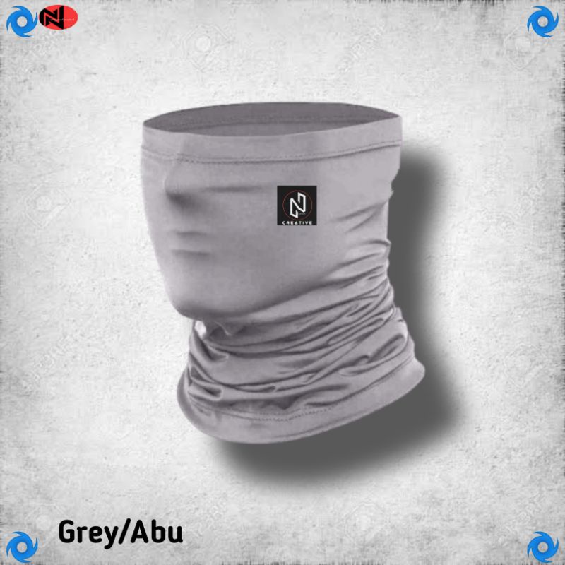 Masker Buff Pengendara Motor Multifungsi Premium-Grey