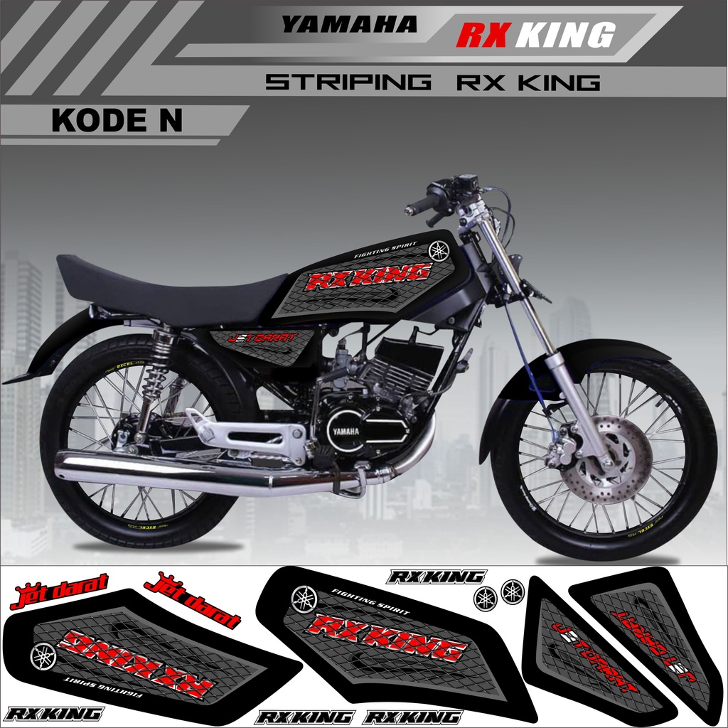 Sticker Rx King Variasi Stiker Striping Rx King Kode N