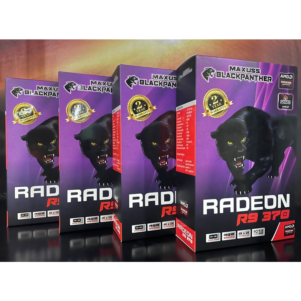 VGA Black Panther Radeon R9 370 4GB DDR5 256Bit VGA GAMING ORI