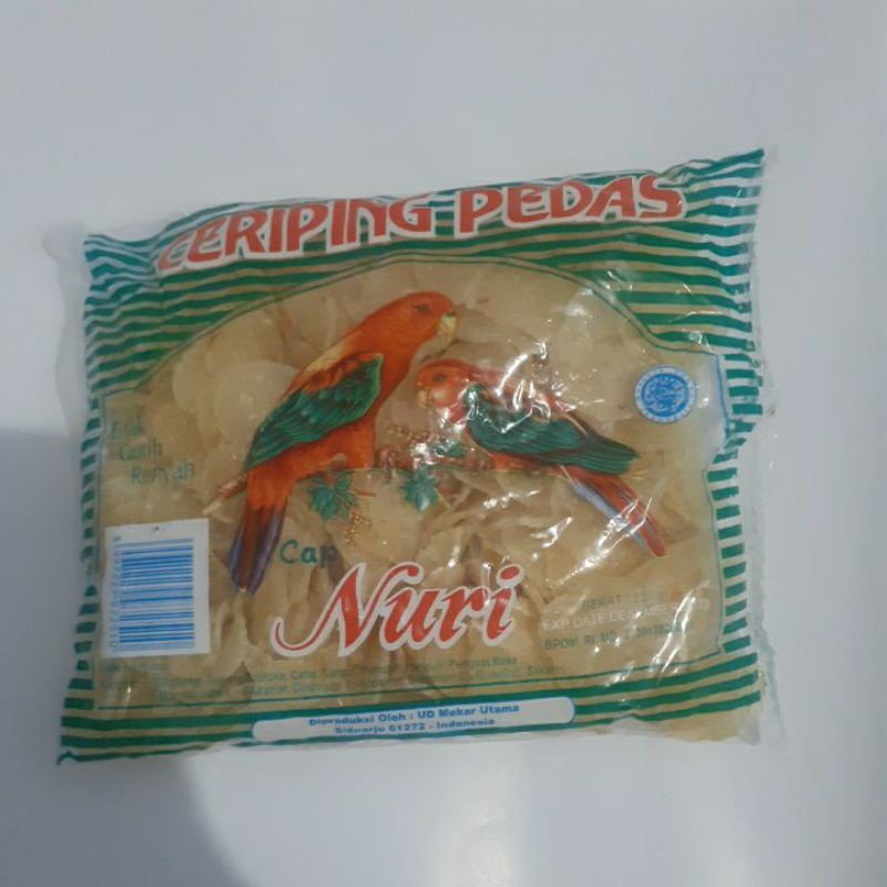 

Opak tela pedas ( 250 gr) / keripik singkong / ceriping pedas / keripik tette / kripik tela / kerupuk tela / emping tela