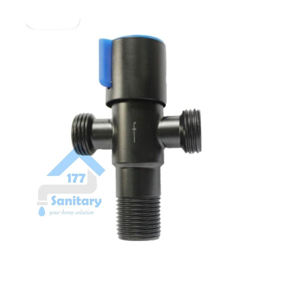 ♨ Stop Kran air Cabang T Murah stainless 20152- Kran air Shower keran Tee Double Cabang Mumer stenli