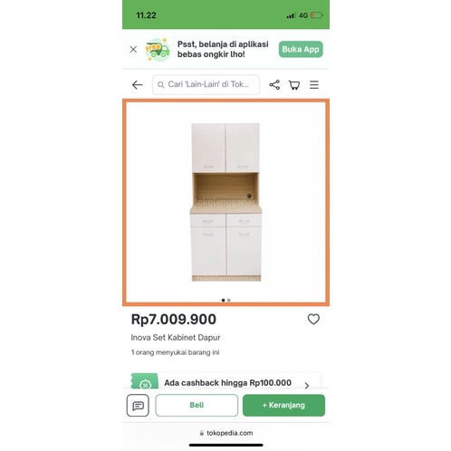 Lemari dapur Informa Preloved