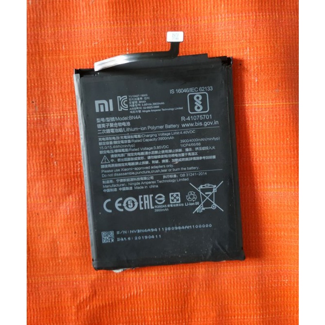 baterai bekas redmi note 7 BN4A