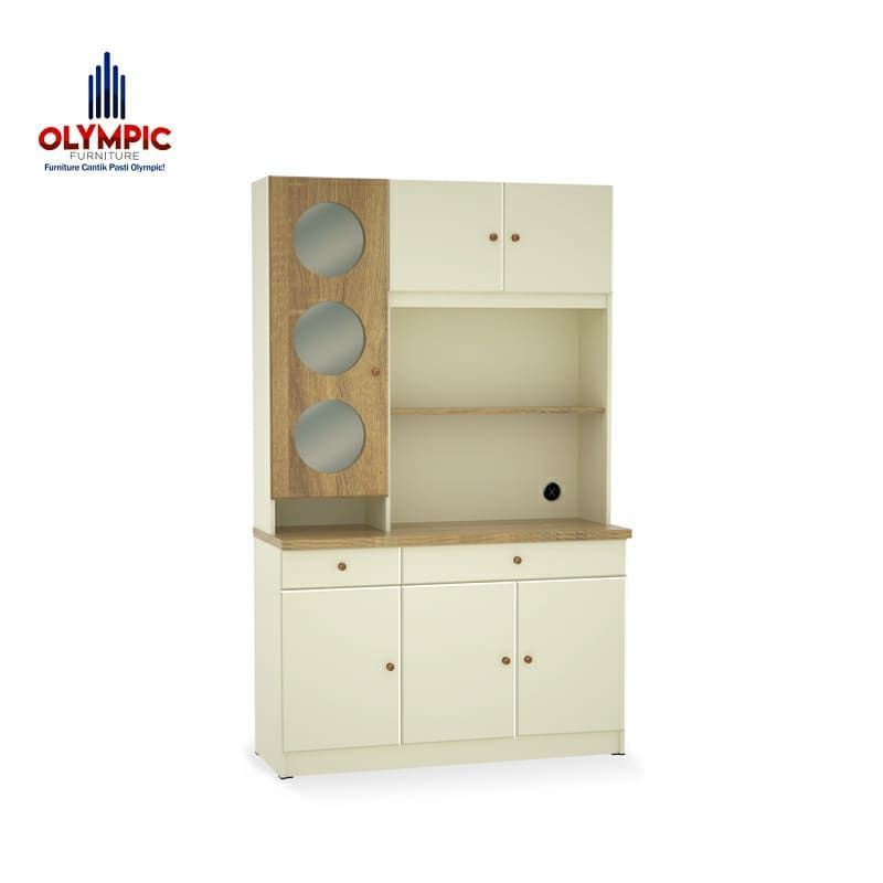 Rak dapur modern Lemari Dapur Kitchen Set 3 pintu seri KSC NAVIO 3D Merk Olympic