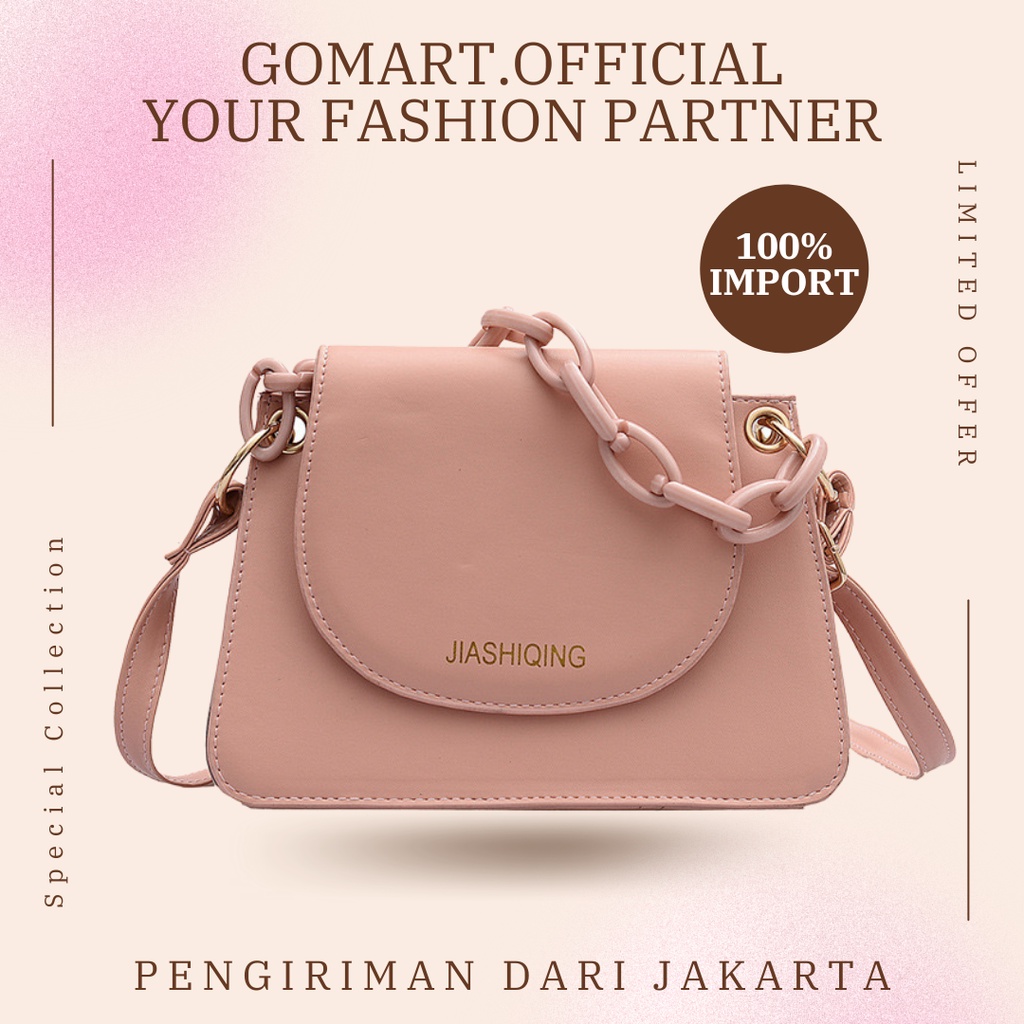 Tas Wanita Import High Quality Model Rantai - Tas Selempang Wanita Fashion Korea Kekinian [SL31]