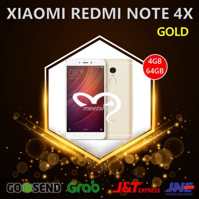 XIAOMI REDMI NOTE 4X 4GB 64GB GARANSI DISTRIBUTOR 4G LTE BLACK GOLD