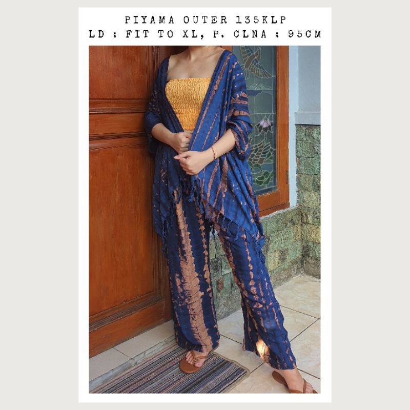 set outer tie dye / cardigan tie dye set / setelan tie dye