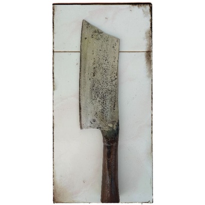 golok cacah daging tulang dan kayu