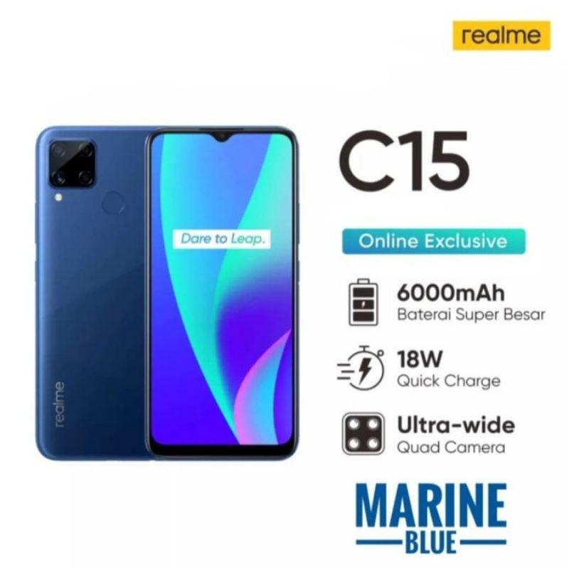 

REALME C15 4/64 BLUE FREE GIFT