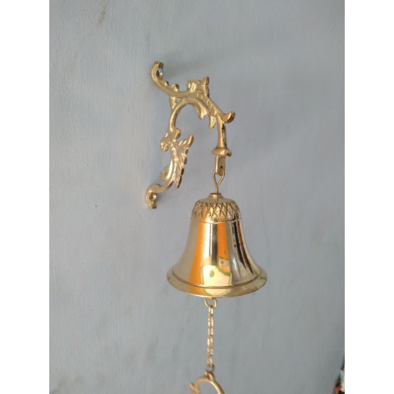 Bel pintu kuningan/Lonceng pintu jadul bras gold