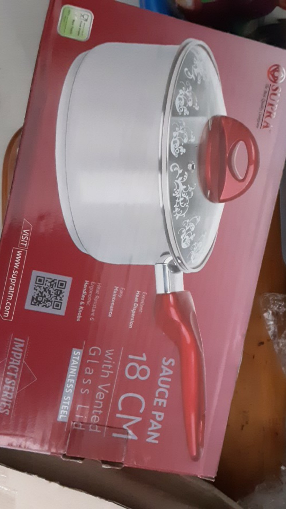 Saucepan Stainless Supra 18cm/ Panci Susu