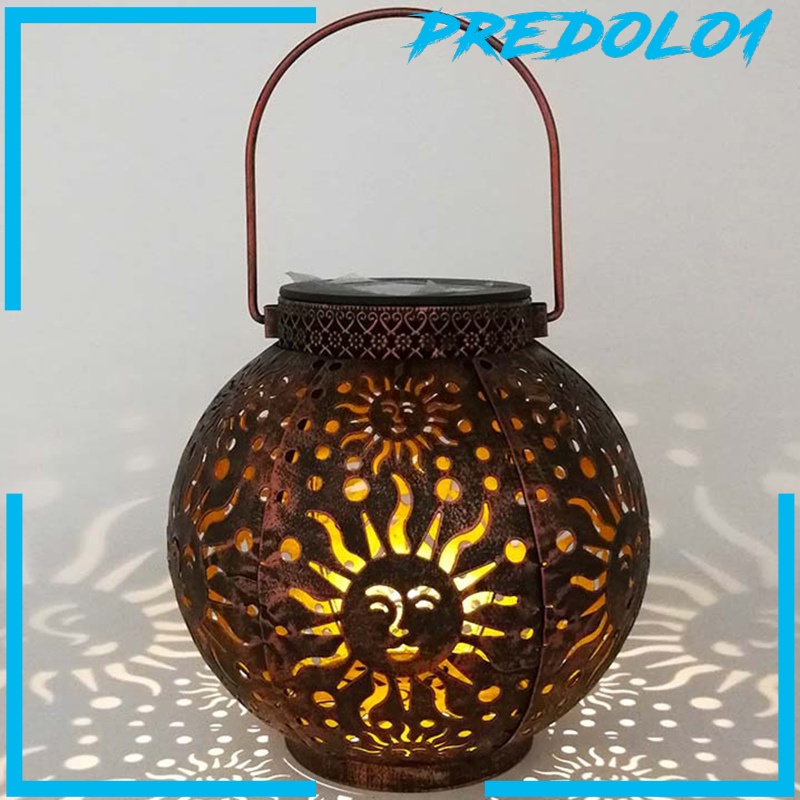 [PREDOLO1] Garden Hanging LED Solar Lantern Hollow Landscape Lamp