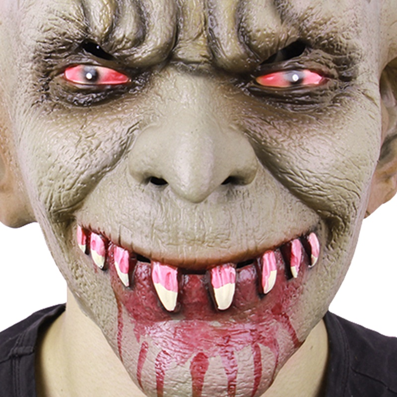 Kepala Zombie Menyeramkan Untuk Kostum Cosplay Halloween