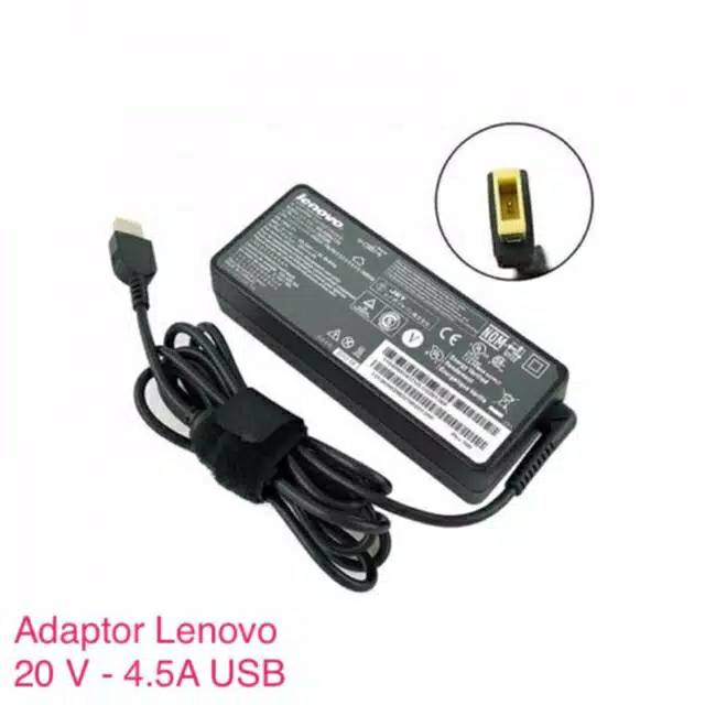 Adaptor Charger lenovo Thinkpad X1 Carbon 3444 3448 3460 20V 4.5A 90w USB Original