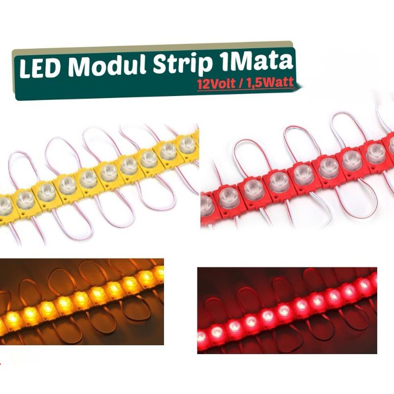 LAMPU LED MODUL 1MATA 12VOLT dan 24VOLT 1.5 WATT WATERPROOF 1 MATA 12V 24V 12 V VOLT VARIASI MOBIL