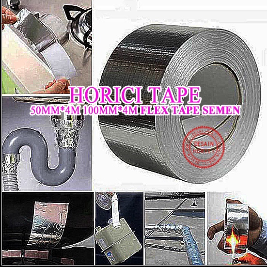 ASLI FULL【VARIAN LENGKAP】Aluminium Foil Butyl Rubber Waterproof Tape / Lakban aluminium Anti Bocor / FLEX TAPE SEMEN