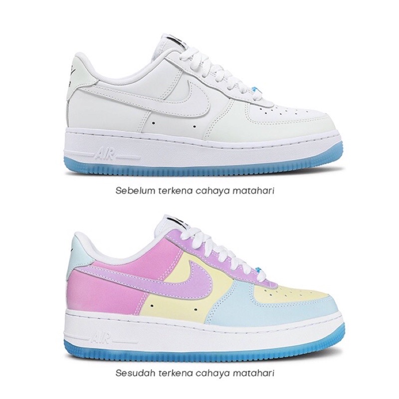 colour changing airforce 1s