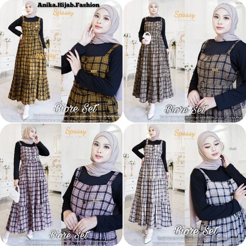 BIORE SET ORIGINAL SPASSY. OVERALL LINEN SET INNER - OUTER PISAH. ONESET OVERALL PREMIUM PRODUK