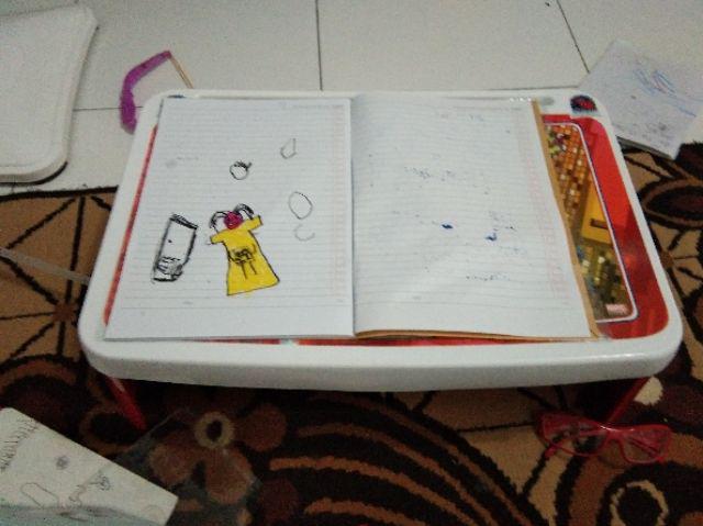 Meja Lipat Belajar Anak Lesehan Karakter Spiderman Napolly