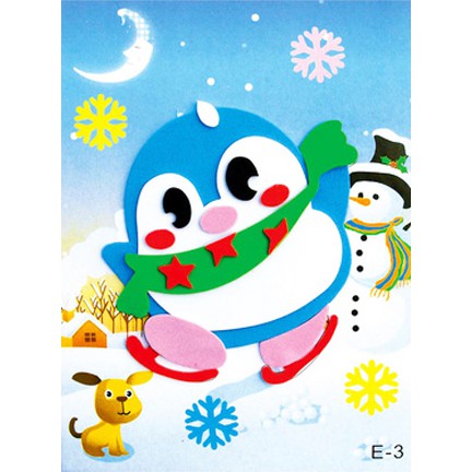 

EK012 Paket Prakarya Anak DIY Tempel Stiker Sponge Spons Eva Gambar 3D