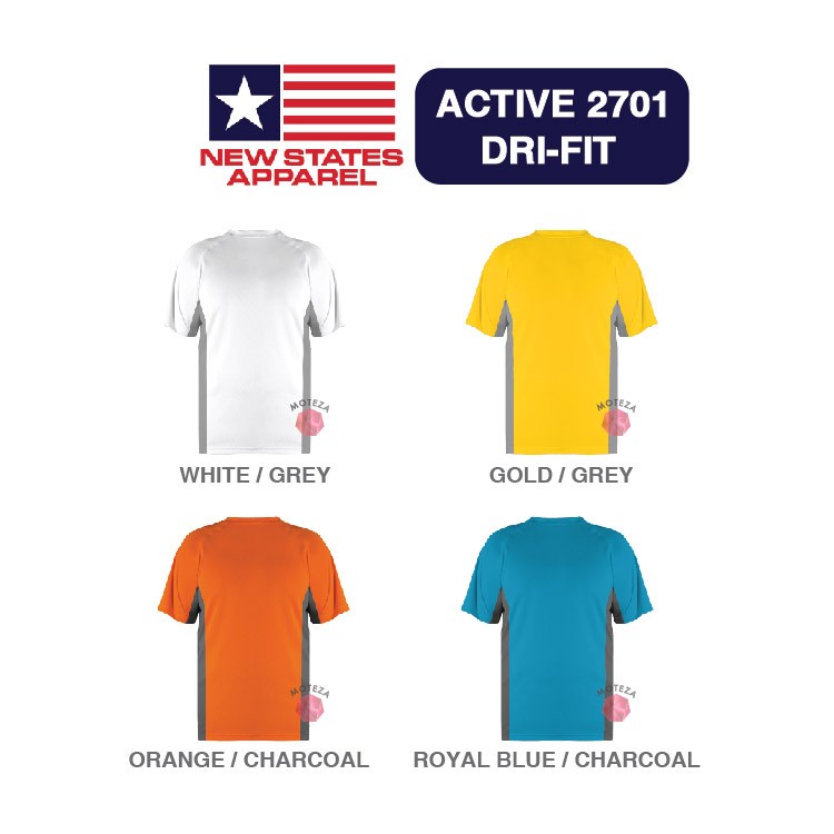 Kaos Polos Olahraga Sport Jersey - NSA Dri-Fit Active 2701 - GROSIR