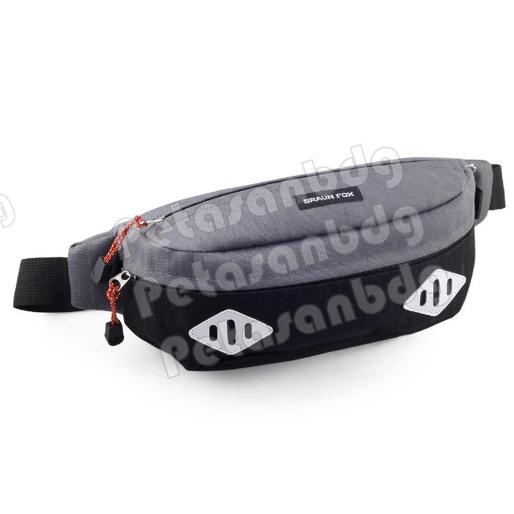 PTS -Tas Pinggang Pria / Tas Fashion Pria Elbrus Original Braun Fox SH - Tas Pinggang Cowok Terbaru