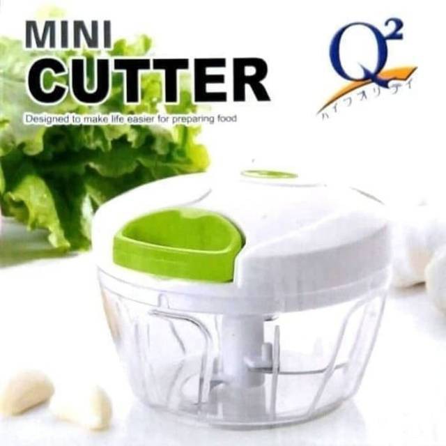 Mini Cutter Mixer Choper Chopper Q2 Alat Penghalus Pemotong Bawang Sayuran Daging Bahan Ori Original