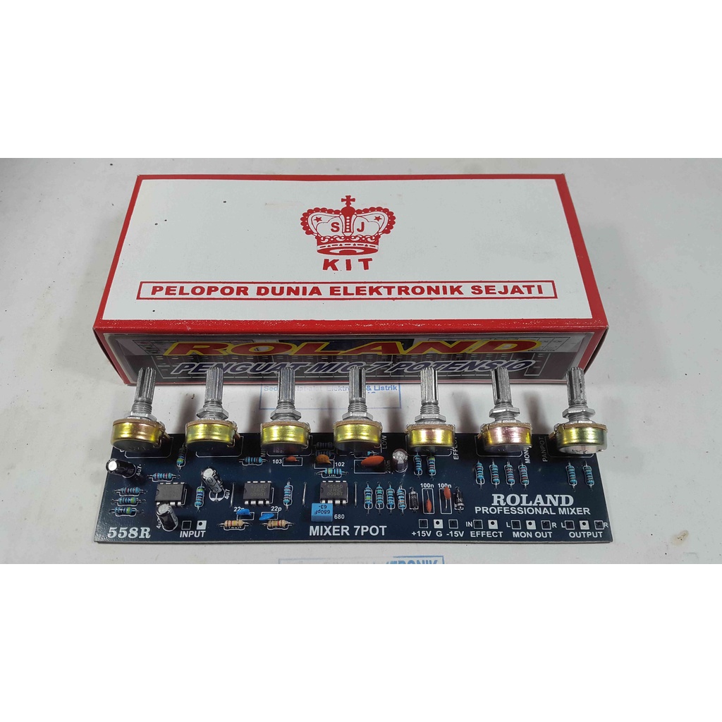KIT MIXER 7 POTENSIO ROLAND - PENGUAT MIC