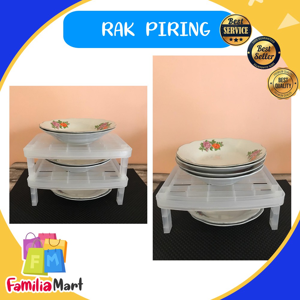 RAK PIRING TEMPAT PENYIMPANAN PIRING PERALATAN MAKAN BAHAN PLASTIK SERBAGUNA MULTIFUNGSI
