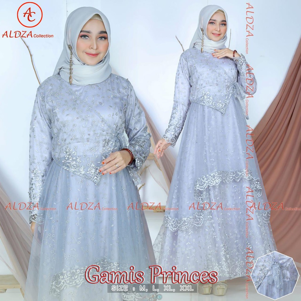 PROMO GAMIS PRINCES / ABAYA PRINCES ?GAMIS TULLE MUTIARA BORDIR