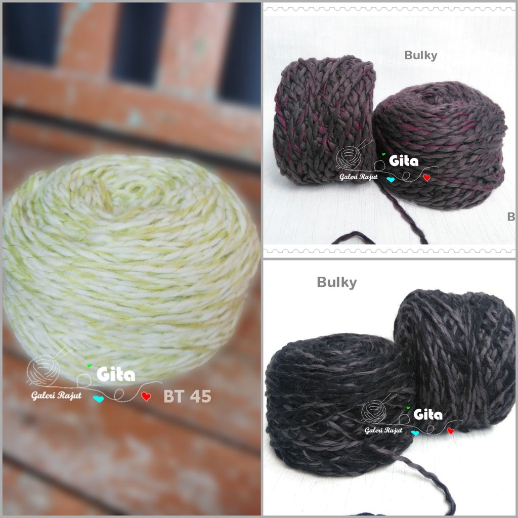 Benang Rajut Bulky Twist / Bulky Yarn / Crochet Knitting Yarn