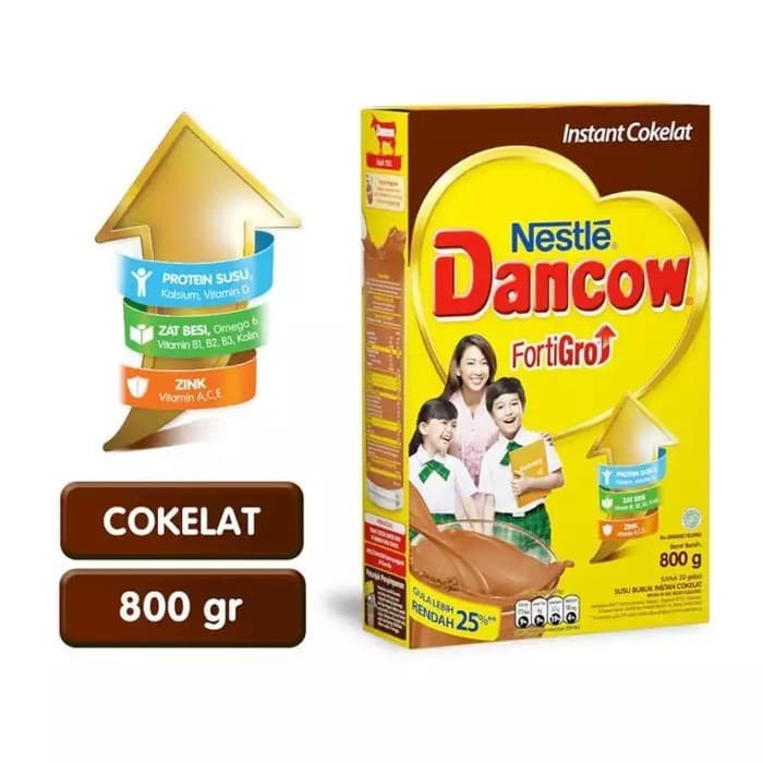 Dancow Fortigro Instant Cokelat 800Gr | D'Lubna Baby