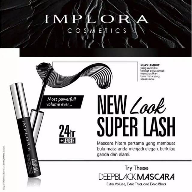 Implora Deep Black Mascara Black