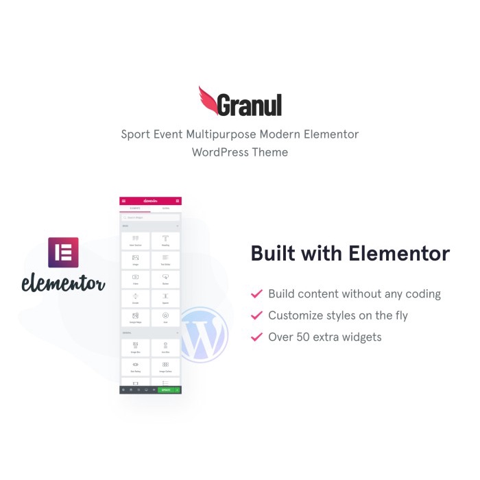 Granul - Sport Event Multipurpose Modern Elementor WP Theme News