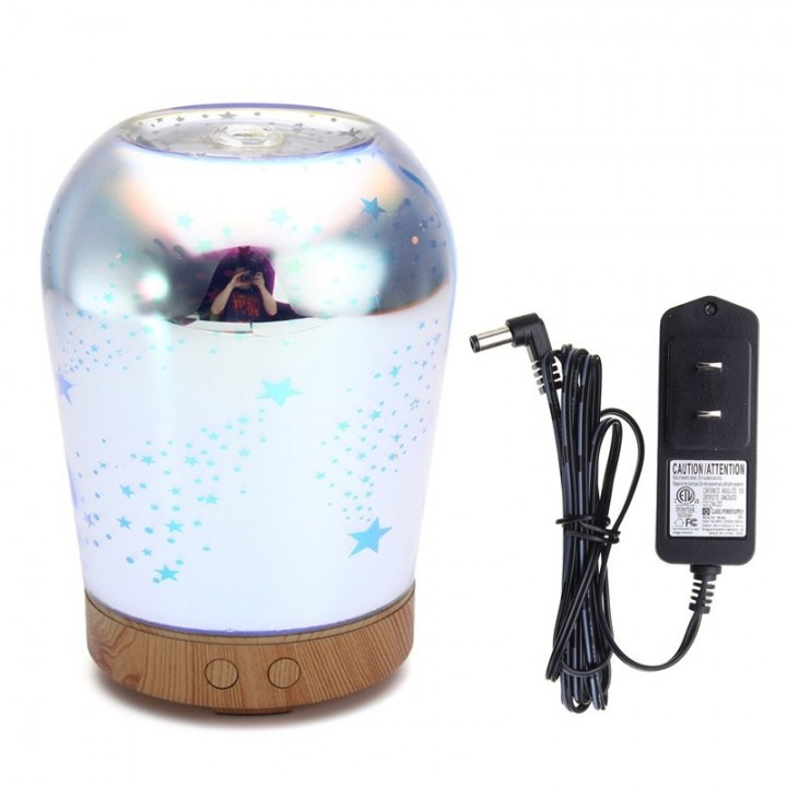 Humidifier 3D-04 Glass Spherical Shape Star Style Oil Diffuser 100ML