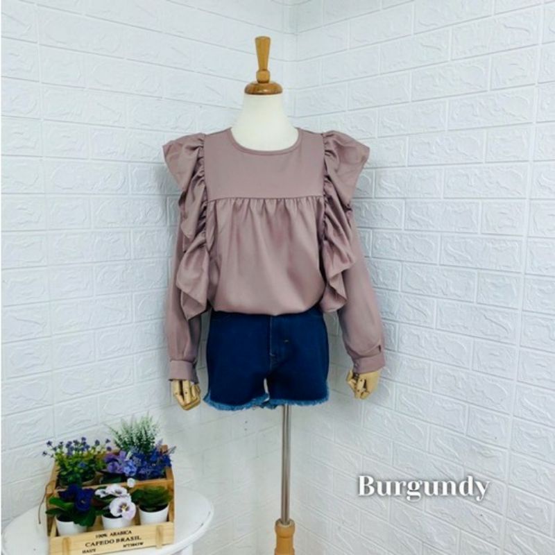 Arifirn Riana Ruffle - Blouse Wanita | Baju Wanita