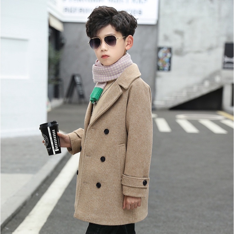 Kids wool coat premium import hangat Zayn mantel anak cowok boys jacket