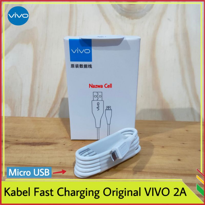 Kabel Data Vivo Y12 Y15 ORIGINAL 100% Fast Charging Micro USB