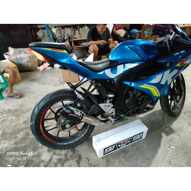 full set knalpot Austin racing untuk gsx 150