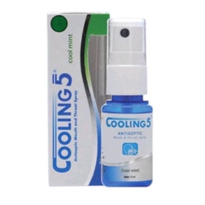 Cooling 5 spray Mint Radang tenggorokan