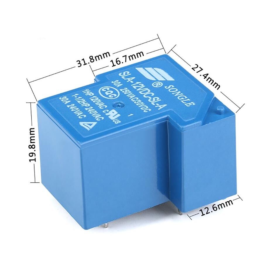 General Power SONGLE Relay 12V 30A SPDT 6P 6 Pin PCB SLA-12VDC-SL-C Riley Kodok