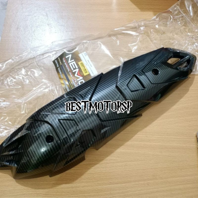 Cover Tutup Knalpot Nmax New 2020 Nemo Original Carbon Cover Knalpot Nmax Karbon