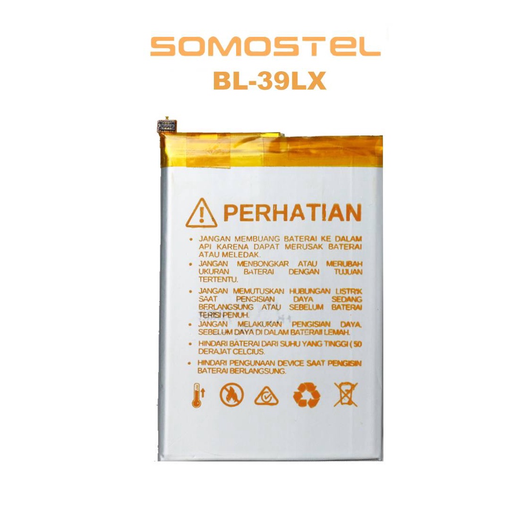 Somostel - BL-39LX Infinix S5 X652 / S5 Lite X652B / Smart 4 X653 Batre Batrai Baterai