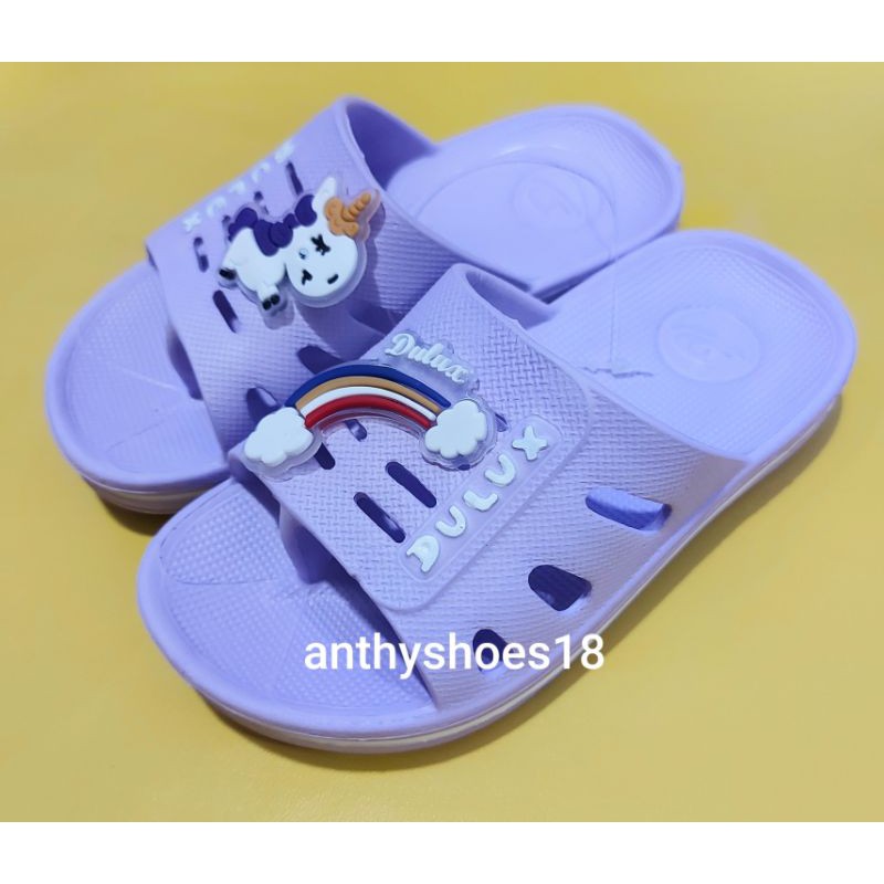 NEW Sandal Karet Anak Perempuan Dulux Girl 269D Unicorn Sz 24-29